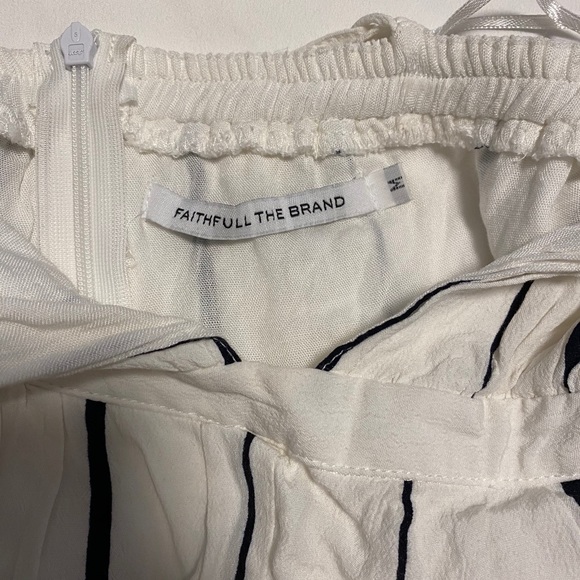 Faithfull the Brand white/black striped jumpsuit - Picture 6 of 6